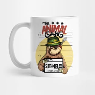 the animal gang sloth urban style Mug